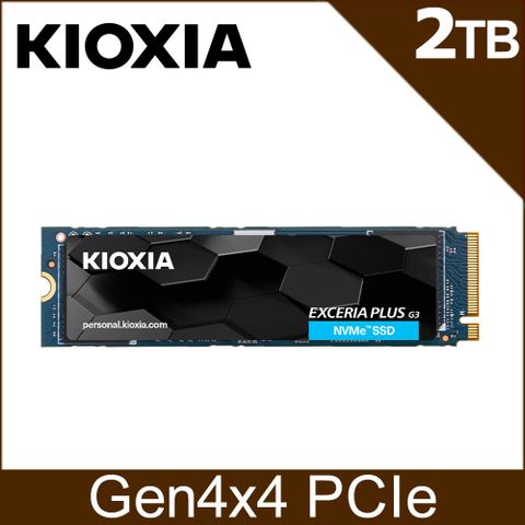 KIOXIA 鎧俠 Exceria Plus G3 SSD M.2 2280 PCIe NVMe 2TB Gen4x4