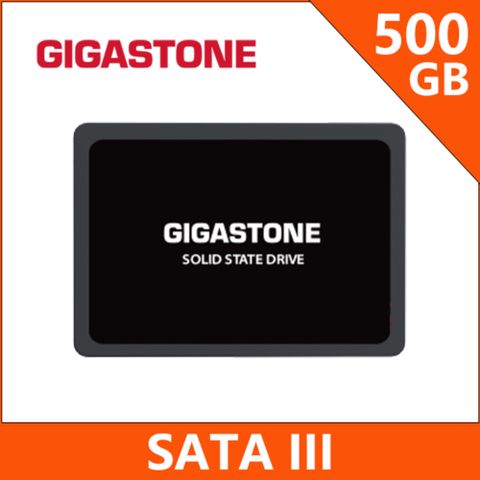 Gigastone SSD 500GB SATA III 2.5吋高效固態硬碟(最高讀取速度520MB/s / 寫入速度480MB/s)