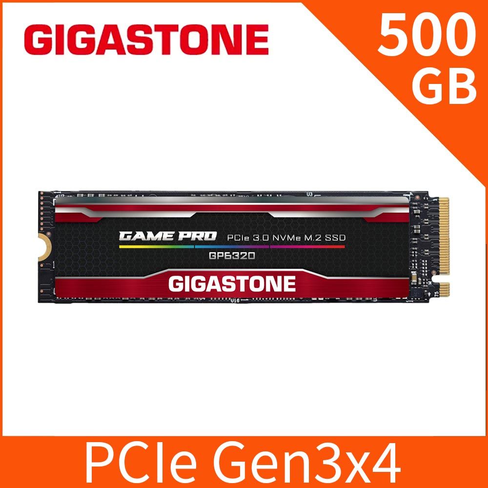 Gigastone 立達  GP6320 500GB PCIe Gen3 GAME PRO M.2固態硬碟(2100MB/s/三年保固/NVMe SSD)