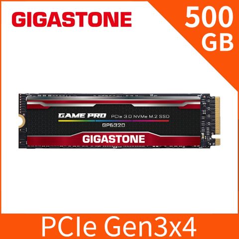 Gigastone 立達 GP6320 500GB PCIe Gen3 GAME PRO M.2固態硬碟(2100MB/s/三年保固/NVMe SSD)