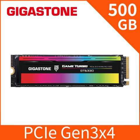 Gigastone 立達 GT6330 500GB PCIe Gen3 GAME TURBO M.2固態硬碟(3000MB/s/五年保固/NVMe SSD)