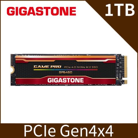 Gigastone 立達 GP6450 1TB PCIe Gen4 GAME PRO M.2固態硬碟(5000MB/s/三年保固/NVMe SSD)