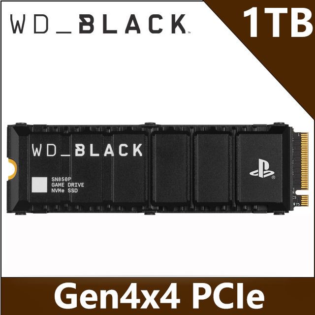 WD 威騰 WD_BLACK 黑標 SN850P 1TB M.2 NVMe PCIe SSD固態硬碟 OFFICIALLY LICENSED FOR PS5