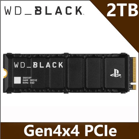 ★Sony PS5官方唯一授權認證★加送無線充電盤 送完為止★WD_BLACK 黑標 SN850P 2TB M.2 NVMe PCIe SSD固態硬碟 OFFICIALLY LICENSED FOR PS5