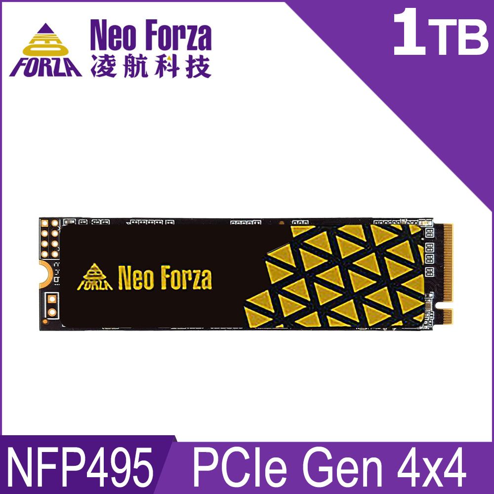 Neoforza Neo Forza 凌航 NFP495 1TB PCIe Gen4x4石墨烯厚銅散熱片