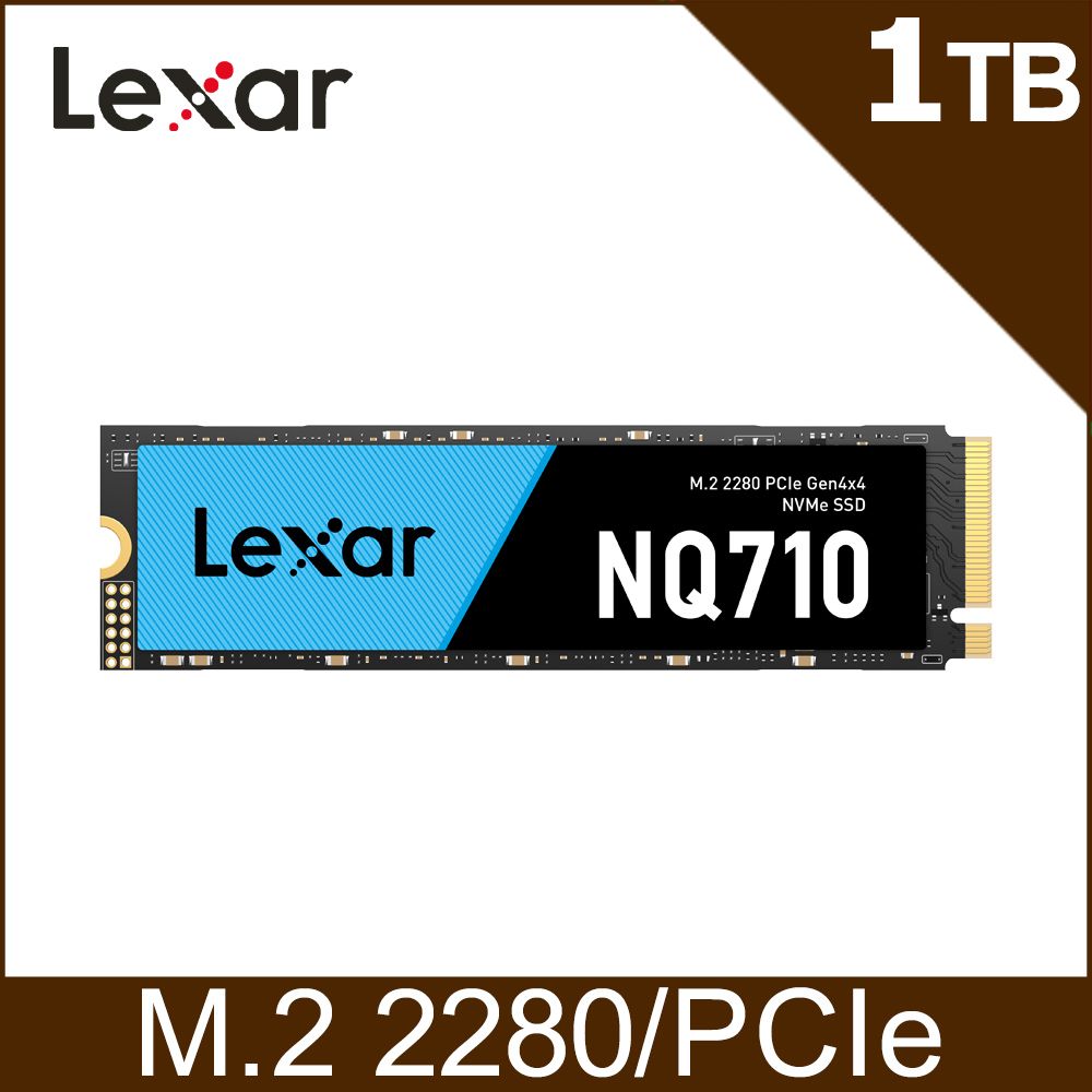 Lexar 雷克沙   NQ710 M.2 2280 PCIe Gen4x4 NVMe 1TB 固態硬碟 SSD