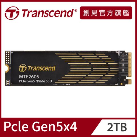 Transcend 創見 MTE260S M.2 2280 PCIe Gen5x4 2TB SSD固態硬碟 (TS2TMTE260S)