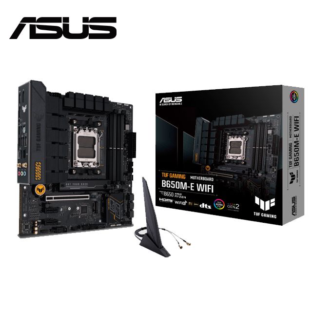  【C+M套餐】ASUS TUF GAMING B650M-E WIFI 主機板 + AMD R7-7800X3D 處理器