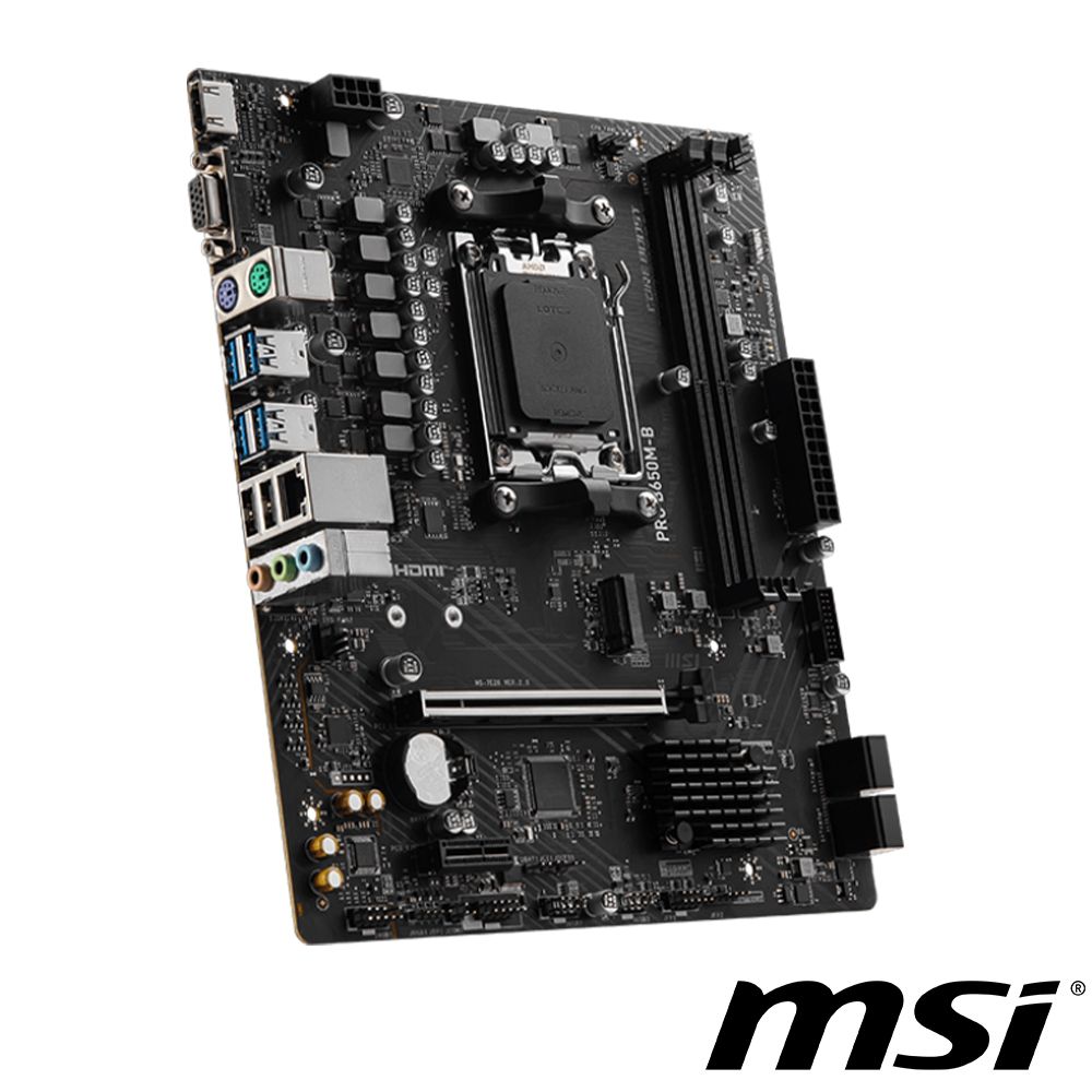  【C+M套餐】	微星 PRO B650M-B 主機板 + AMD R5-7600 處理器