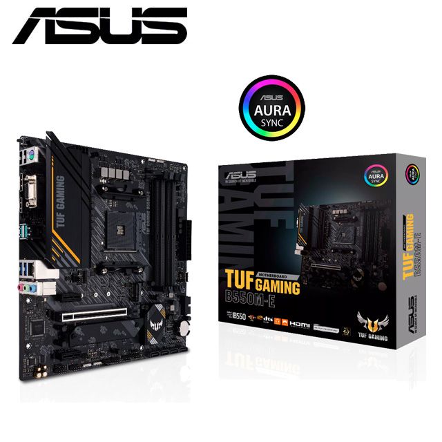 C+M套餐】ASUS TUF GAMING B550M-E 主機板+ AMD R5-5500 處理器