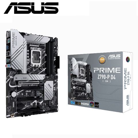 【C+M套餐】ASUS PRIME-Z790-P-D4-CSM 主機板 + Intel i9-14900KF 處理器