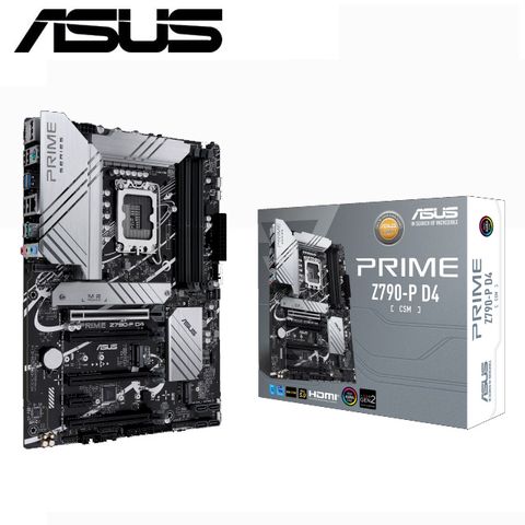 【C+M套餐】ASUS PRIME-Z790-P-D4-CSM 主機板 +  Intel i5-14600K 處理器