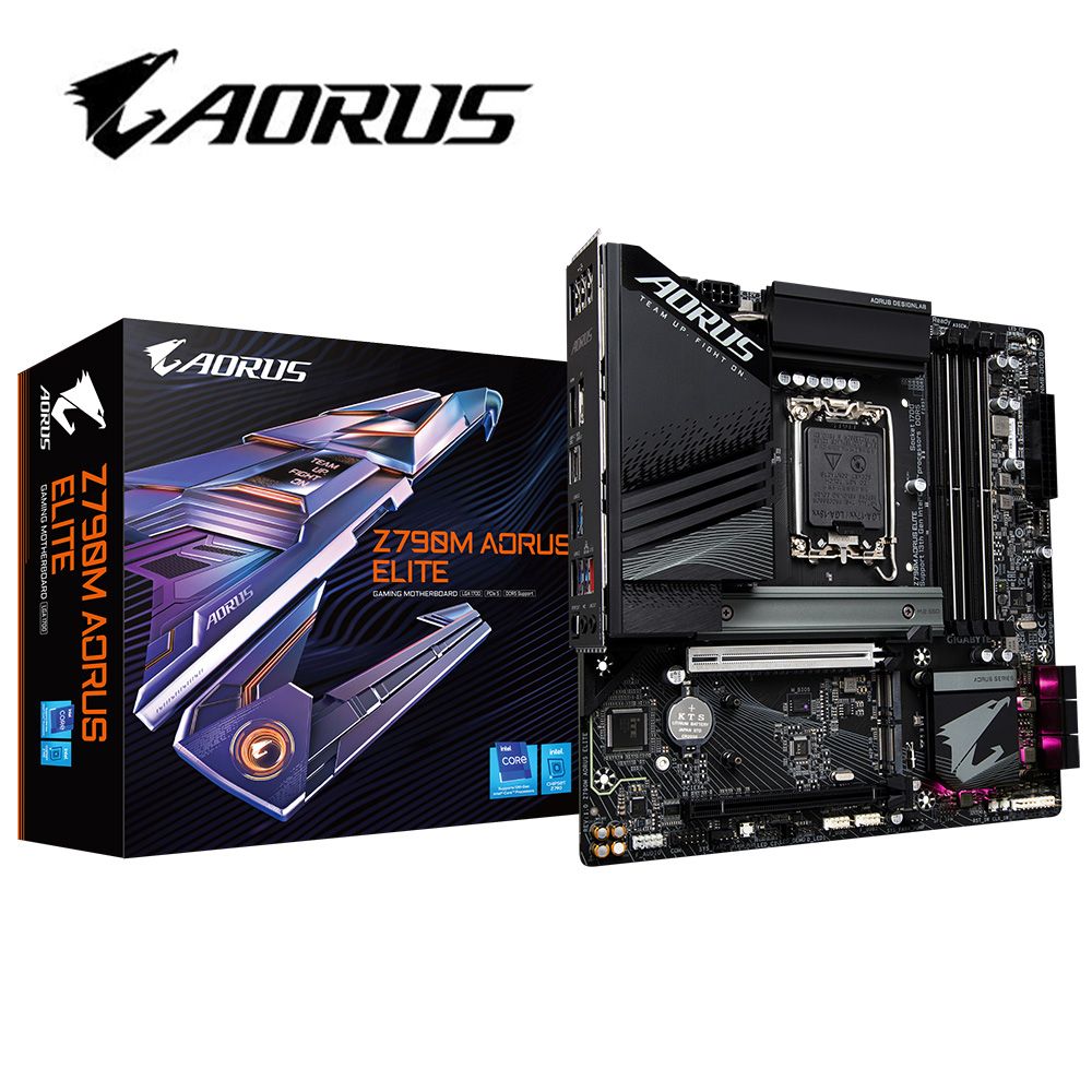 GIGABYTE 技嘉  Z790M AORUS ELITE 主機板 + Intel i5-14400F 中央處理器