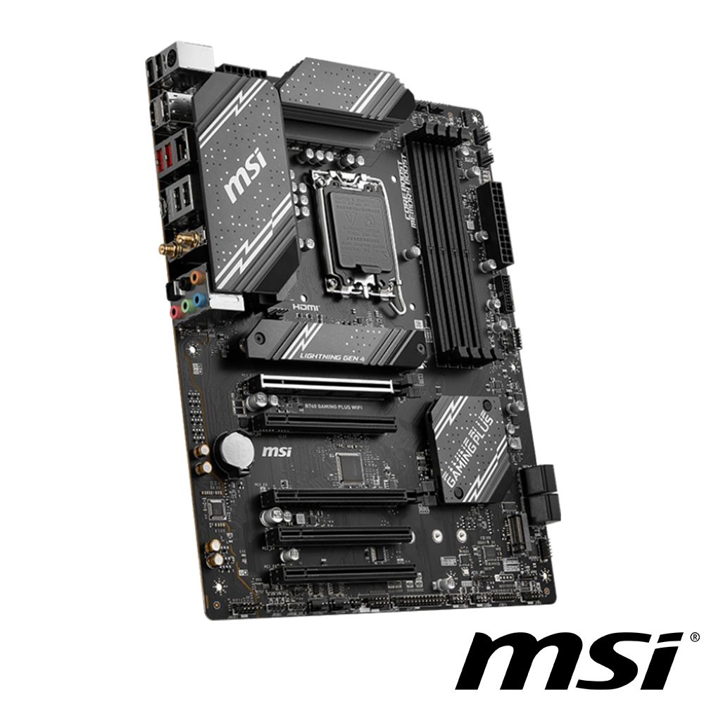  【C+M套餐】微星 B760 GAMING PLUS WIFI 主機板 + Intel i5-14600KF 處理器