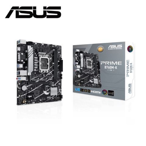 【C+M套餐】ASUS PRIME B760M-K-CSM 主機板 + Intel i5-14600K 處理器