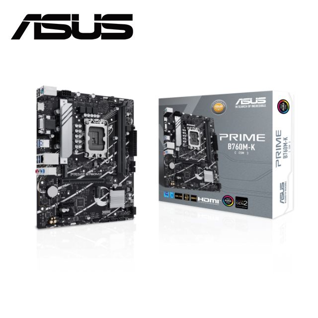  【C+M套餐】ASUS PRIME B760M-K-CSM 主機板 + Intel i5-14600KF 處理器