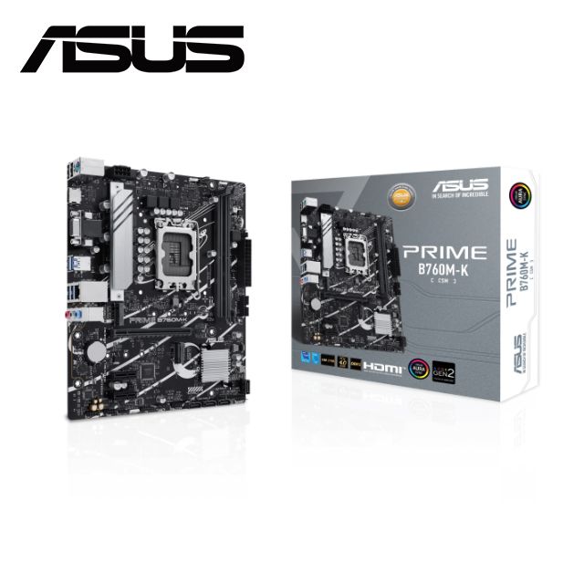 C+M套餐】ASUS PRIME B760M-K-CSM 主機板+ Intel i5-14600KF 處理器