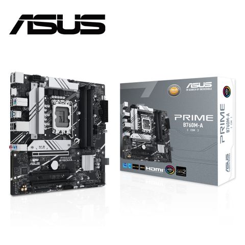 ASUS PRIME-B760M-A-CSM 主機板 + Intel i5-14400 中央處理器