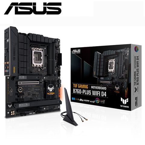 ASUS TUF GAMING B760-PLUS WIFI D4 主機板 + Intel i5-14400 中央處理器