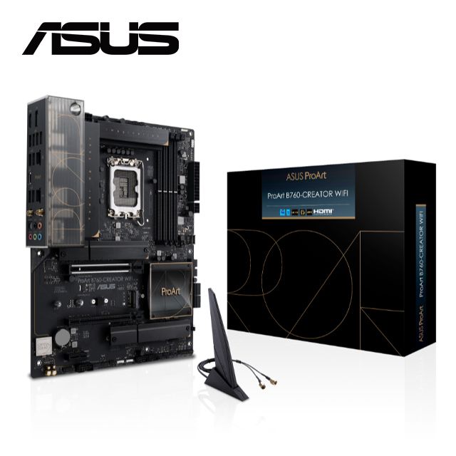  ASUS PROART B760-CREATOR WIFI 主機板 + Intel i5-14400 中央處理器