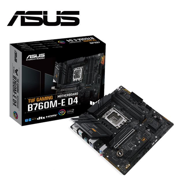  【C+M套餐】ASUS TUF-GAMING-B760M-E-D4 主機板 + Intel i9-14900KF 處理器