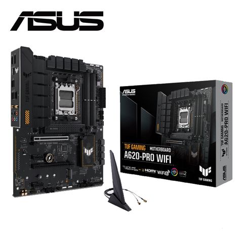 【C+M套餐】ASUS TUF GAMING A620-PRO WIFI 主機板 + AMD R5-7600 處理器