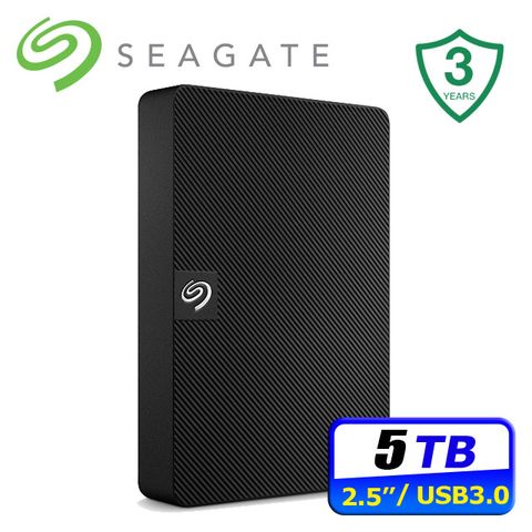 Seagate 希捷 新黑鑽 5TB 輕巧行動硬碟 (STKM5000400)