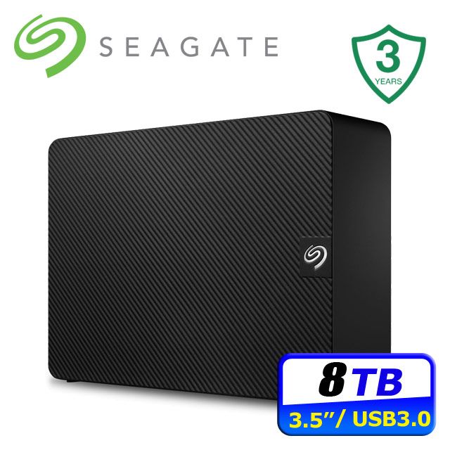 Seagate 新黑鑽8TB 3.5吋外接硬碟(STKP8000400) - PChome 24h購物