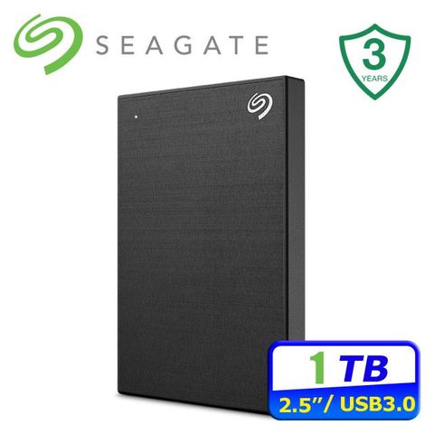 Seagate One Touch 1TB 2.5吋行動硬碟-極夜黑(STKY1000400)-升級版