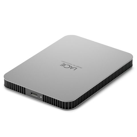 LaCie Mobile Drive USB-C 2TB 外接硬碟-月光銀(STLP2000400)