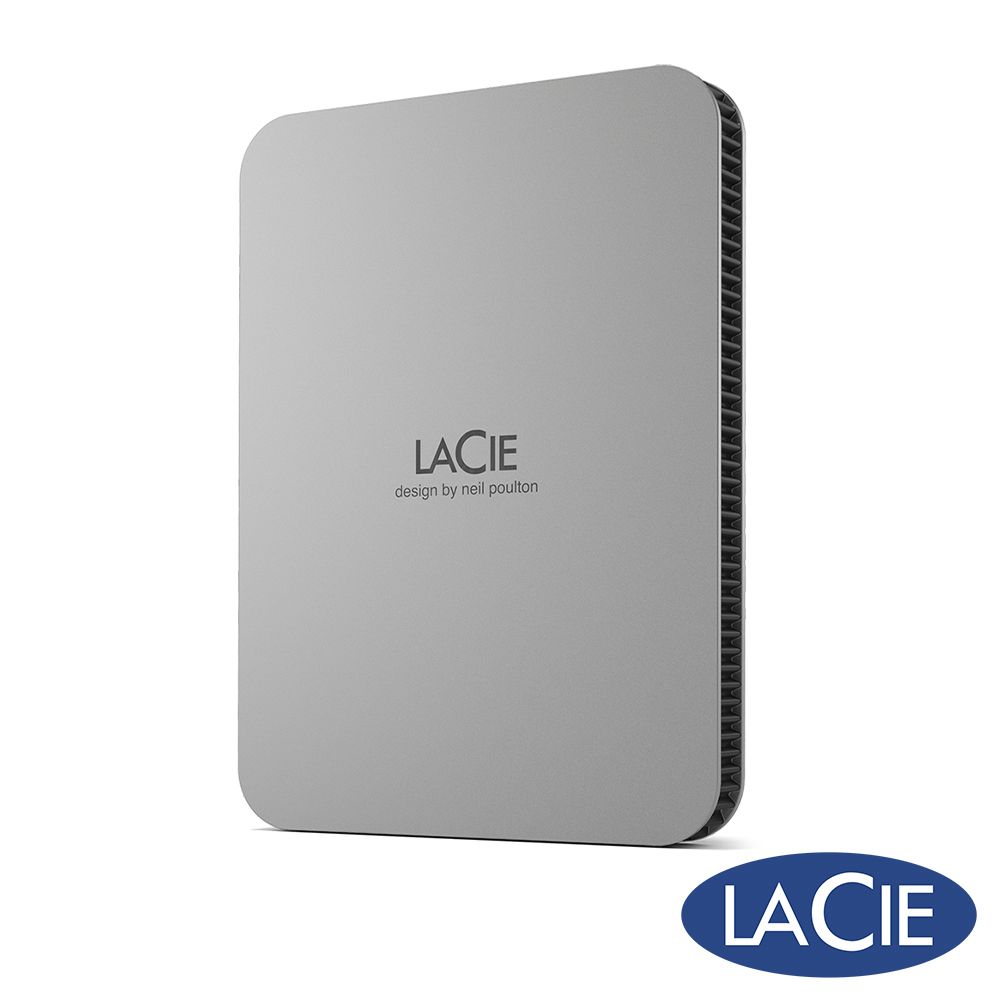 LACIE Mobile Drive USB-C 2TB 行動硬碟-月光銀 (STLP2000400)