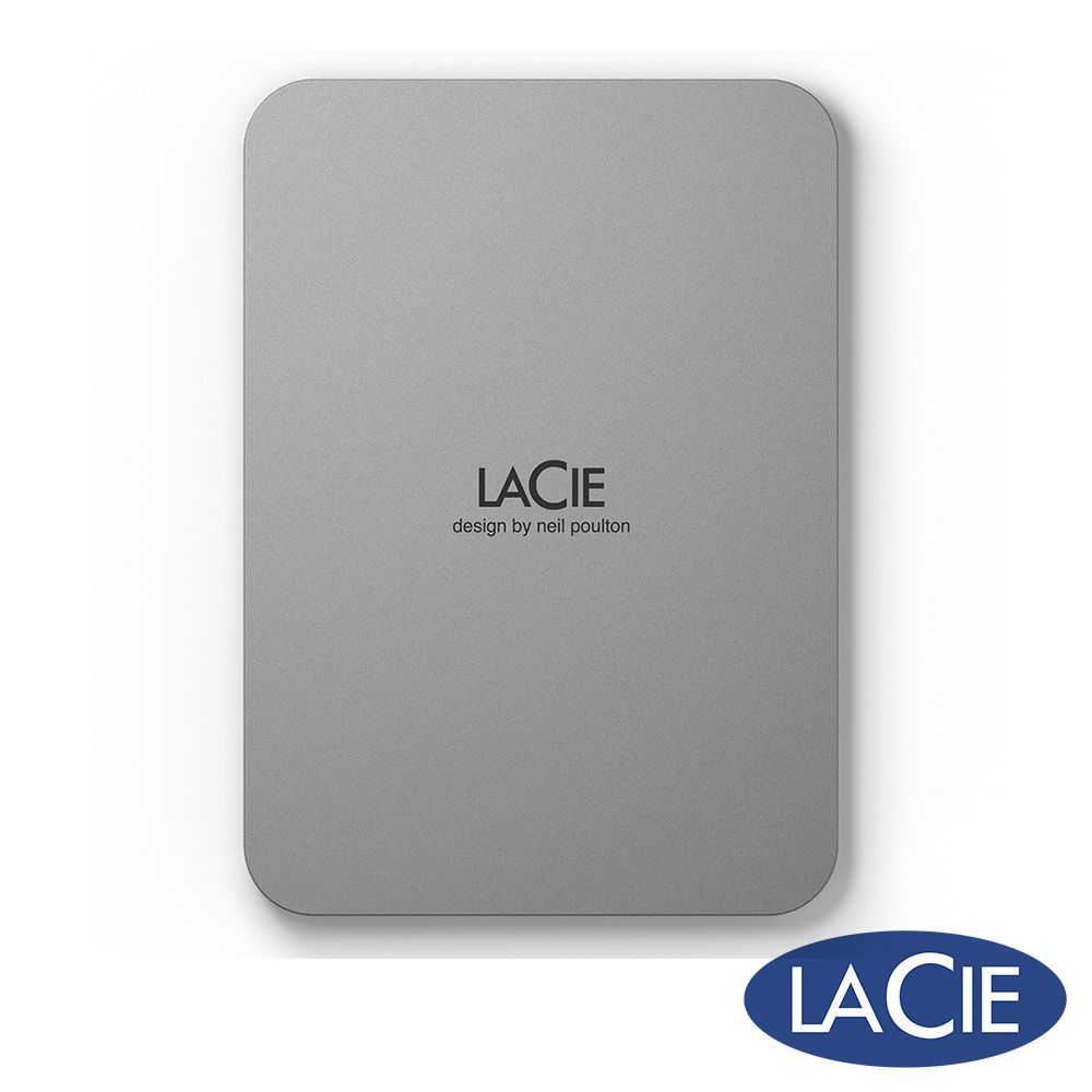 LACIE Mobile Drive USB-C 2TB 行動硬碟-月光銀 (STLP2000400)