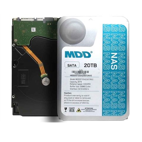 MDD最大數據【NAS專用碟】(MDD20TSATA25672NAS) 20TB /7200轉/256MB/3.5吋/4Y