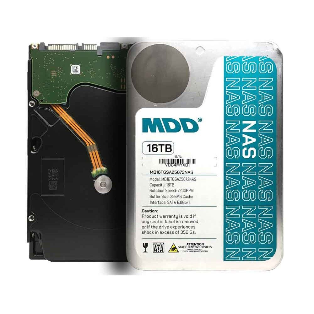  MDD最大數據【NAS專用碟】(MD16TSATA25672NAS) 16TB /7200轉/256MB/3.5吋/4Y