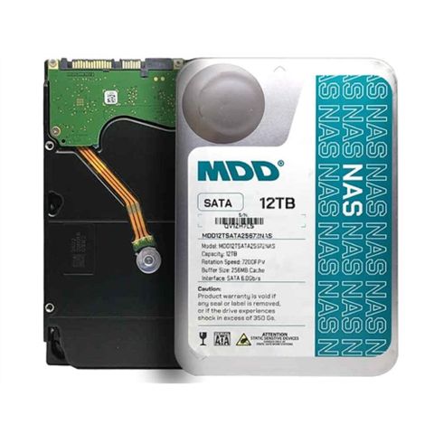 MDD最大數據【NAS專用碟】(MDD12TSATA25672NAS) 12TB /7200轉/256MB/3.5吋/3Y