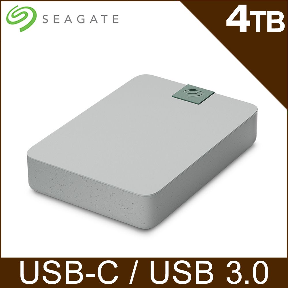 Seagate 希捷 Ultra Touch USB-C 4TB 行動硬碟-卵石灰 (STMA4000400)