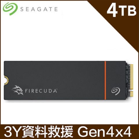 Seagate 希捷 【FireCuda 530R】4TB Gen4 PCIE SSD(ZP4000GM3A073) 含散熱片