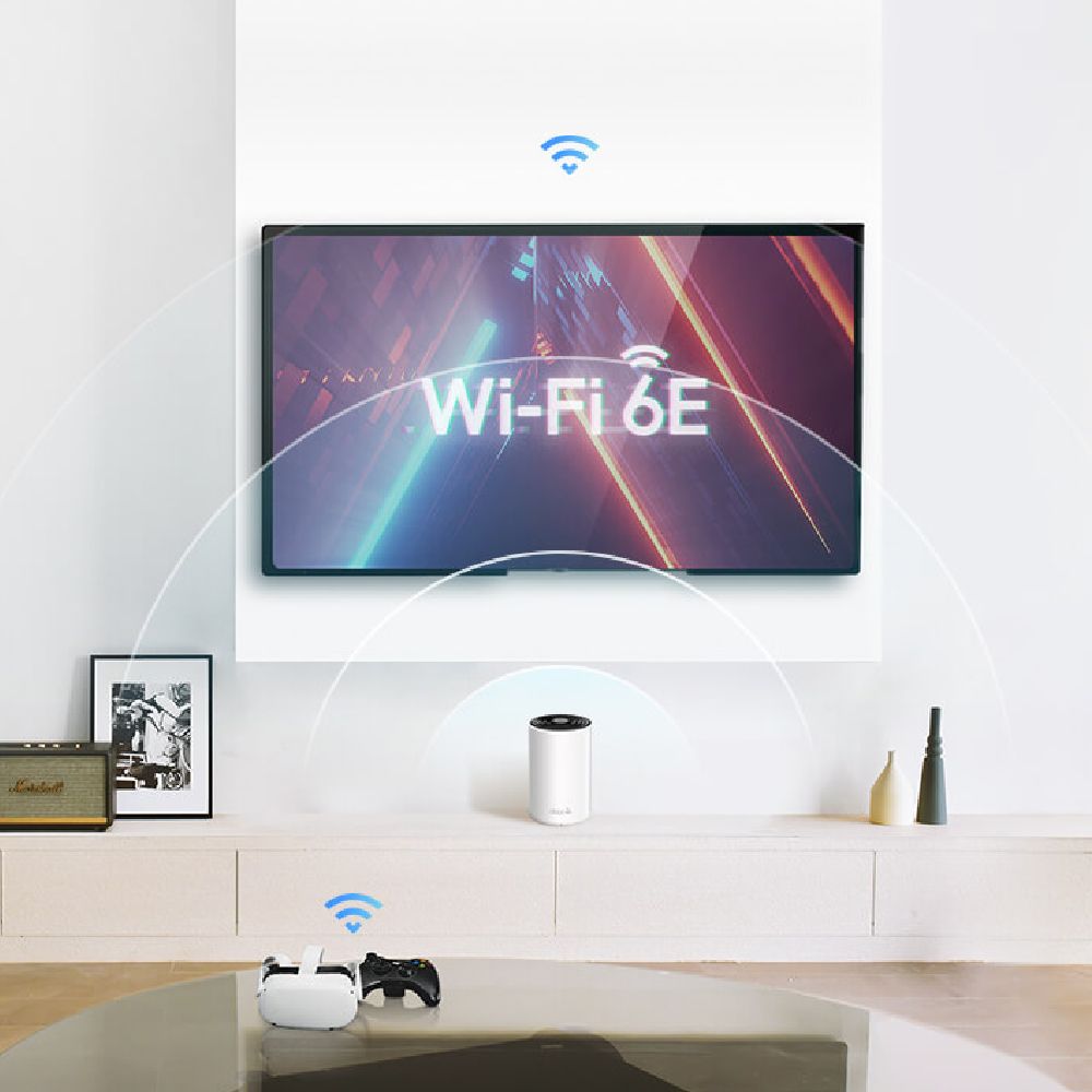 TP-Link WiFi 6E AXE5400 三頻6串流Gigabit 無線網路路由器 分享器(真 Mesh /VPN/Deco XE75 二入組)