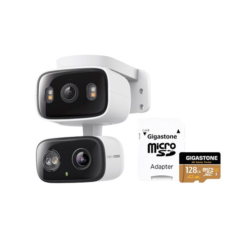 【128G記憶卡組】TP-Link  Tapo C246D 2K 雙鏡頭 AI偵測 360旋轉 無線網路Wi-Fi監視器 IPCAM