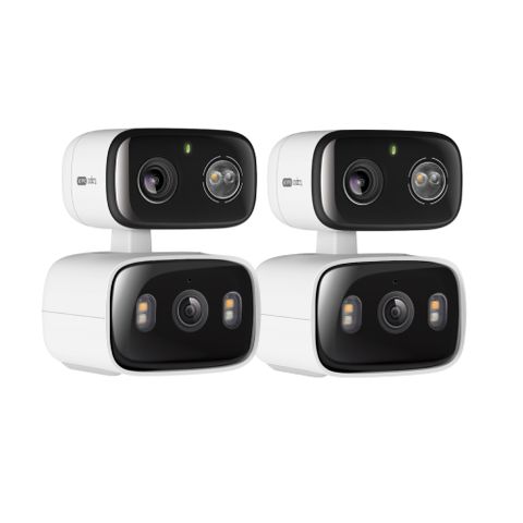 TP-Link 2K 雙鏡頭 AI偵測 360旋轉 無線網路Wi-Fi監視器 IPCAM(支援512G/IP65/Tapo C246D)(二入組)