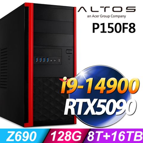 (商用)Acer Altos P150F8 (i9-14900/128G/16TB+8TB SSD/RTX5090-32G/W11P)