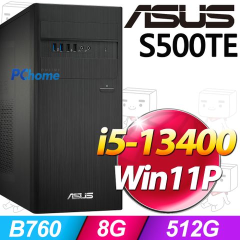 ASUS 華碩 S500TE系列 - i5處理器 / 8G記憶體 / 512G SSD / Win11專業版電腦(H-S500TE-513400001X)