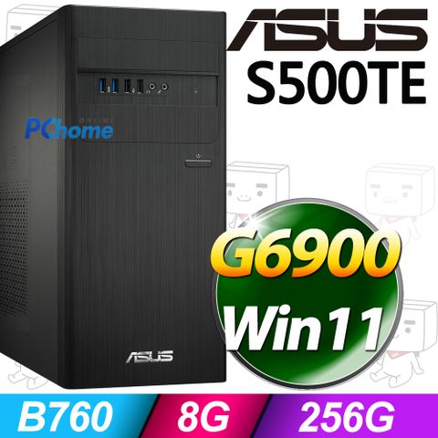 ASUS 華碩 S500TE系列-賽揚處理器-8G記憶體/256G SSD/Win11家用版電腦(H-S500TE-0G6900016W)