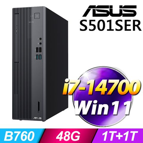華碩 H-S501SER-714700024W(i7-14700/48G/1T+1T SSD/W11)(特仕機)