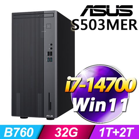 華碩 H-S503MER-714700010W(i7-14700/32G/1T+2T SSD/W11)(特仕機)