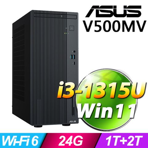 華碩 H-V500MV-31315U070W(i3-1315U/24G/1T+2T SSD/W11)(特仕機)
