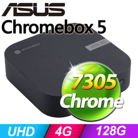 華碩 CHROMEBOX5雙 HDMI、DisplayPort 和 Thunderbolt™ 4 連接埠最高支援四部 4K 顯示器