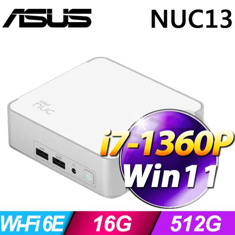 ASUS 華碩 NUC系列- i7處理器 - 16G記憶體 / 512G SSD / Win11家用版電腦(NUC 13 Pro)