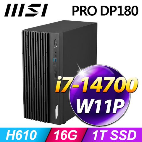 MSI 微星 PRO DP180系列 - i7處理器 /16G記憶體 / 1T SSD / Win11專業版電腦(14-276TW)