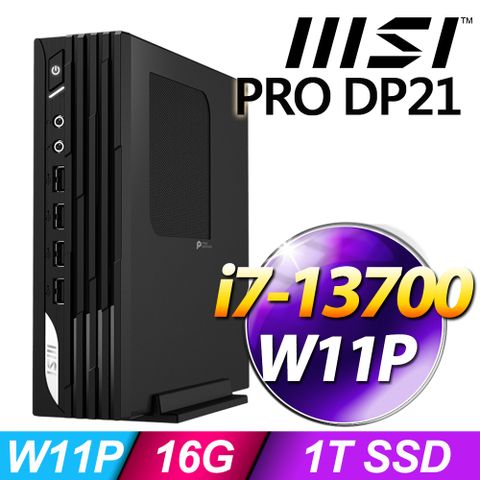 MSI 微星 PRO DP21系列- i7處理器 /16G記憶體 /1T SSD/ W11P迷你電腦 (13M-845TW)